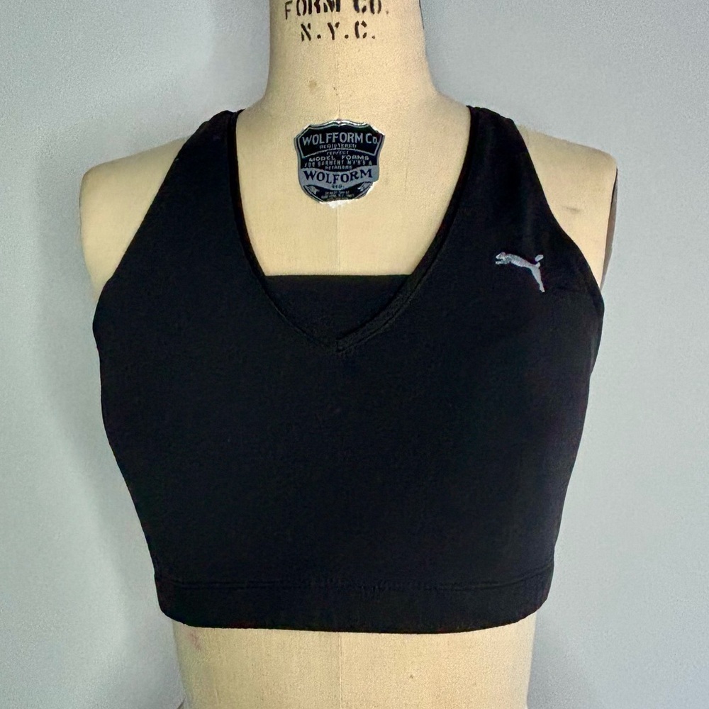Puma Black Racerback Sport Bra